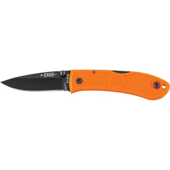 Ka-Bar Dozier Folding Hunter 3" Blaze Orange, 4062BO, 617717640629