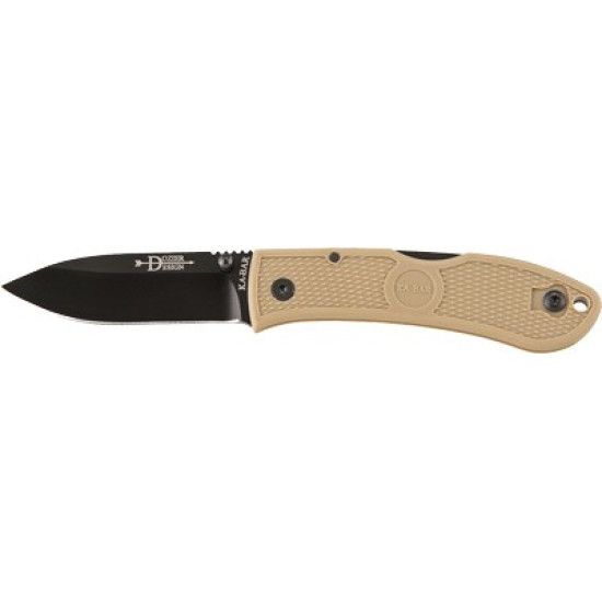 Ka-Bar Dozier Folding Hunter 3" Coyote Brown, 4062CB, 617717140624