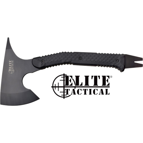 Mc Elite Tactical The Breacher 15" Axe W/Sheath Black/Ss, ETAXE001BK, 805319415503