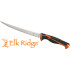 Mc Elk Ridge Trek 7" Fillet Knife With Sheath Blk/Org/Ss