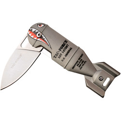 Mc Tac-Force 2.25" Drop Point Folder Grey Shark Bomb/Ss