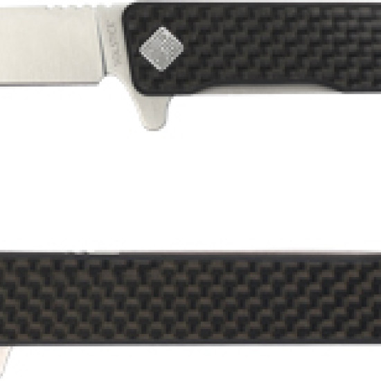 Ocaso Knives Solstice 3.5"Folding Carbon Fiber/Satin Straight, 10CFS, 850042713006