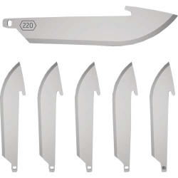 Outdoor Edge 2.2" Drop Point Blade Pack 6 Ss Blades