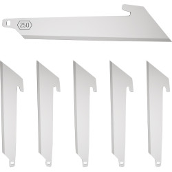 Outdoor Edge 2.5" Utility Blade Pack 6 Ss Blades