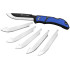 Outdoor Edge 3.5" Razor Lite Edc Folder Blue W/6 Blades