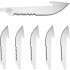 Outdoor Edge 3" Drop Point Bld W/Serrations Black Blade 6-Pk