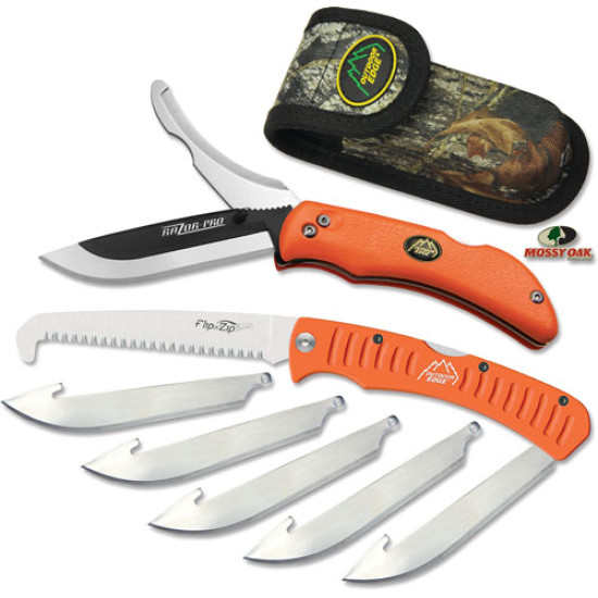 Outdoor Edge Razor Pro Saw Combo W/6 Blades & Mo Sheath, RO30C, 743404301556