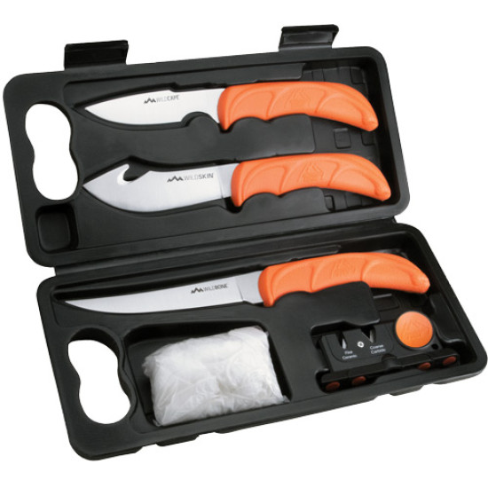 Outdoor Edge Wild Lite 6 Piece Game Processing Kit W/Hard Box, WL6, 743404201610