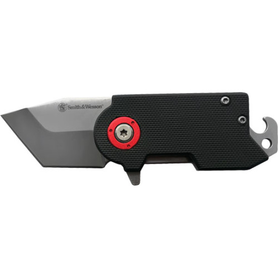 S&W Knife Benji Folding Blade 4.25" Total Length W/Bttl Opnr, 1117230, 661120081326