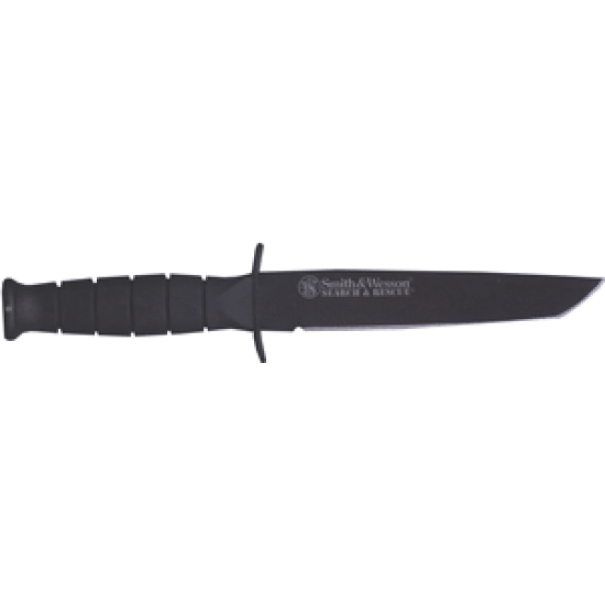 S&W Knife Ops Survival W/Tanto 6" Fixed Blade Blackened S/S, CKSURT, 028634892648