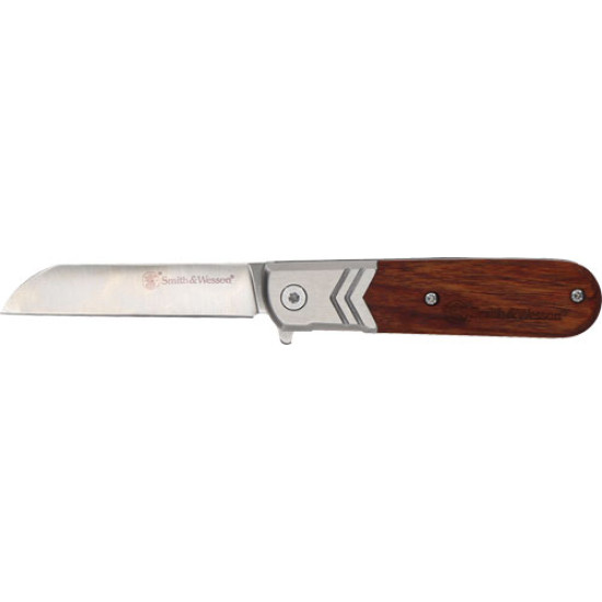 S&W Knife Rosewood Executive Barlow 2.75" Folding Blade, 1160818, 661120265399