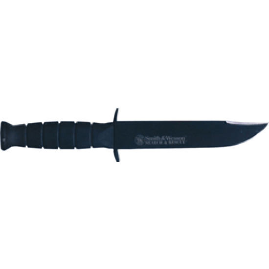 S&W Knife Search & Rescue 6" Fixed Blade Black S/S, CKSUR1, 028634892655