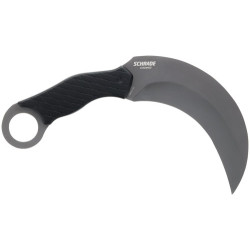 Schrade Knife Boneyard 5.2" Fixed Karambit Matte Ss/Black