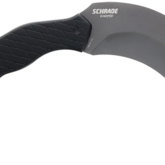 Schrade Knife Boneyard 5.2" Fixed Karambit Matte Ss/Black, 1182504, 661120650867