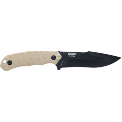 Schrade Knife I-Beam 5" Fixed Aus-8 Black/Fde G10 Handle