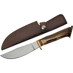 Szco Steel Stag 5" Stag Hunter Deer Antler Handle Ss Blade