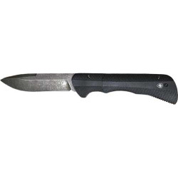 Templar Knife Auto Folder 3.25" Pwdr D2 Stnwsh/Blk Drop