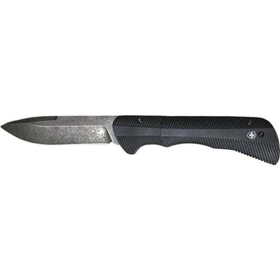 Templar Knife Auto Folder 3.25" Pwdr D2 Stnwsh/Blk Drop, AAABK321, 093674826069