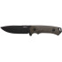 Woox Knife Rock 62 Fixed Blade 4.25" Black Micarta Plain Hnd!