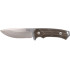 Woox Knife Rock 62 Fixed Blade 4.25" Grey Micarta Engraved!