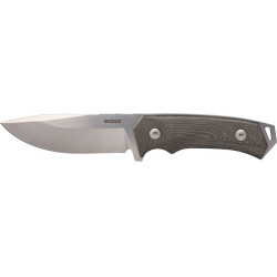 Woox Knife Rock 62 Fixed Blade 4.25" Grey Micarta Plain Hndl!