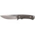 Woox Knife Rock 62 Fixed Blade 4.25" Grey Micarta Plain Hndl!