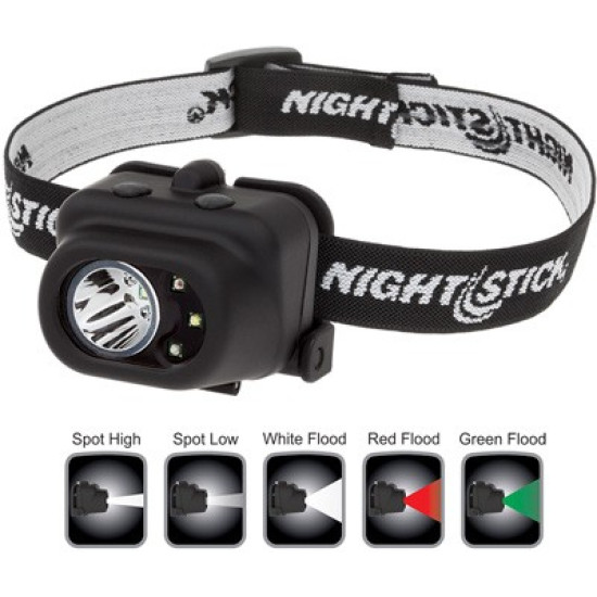 Nightstick Multi-Function Headlamp 210 Lumen Green/Red, NSP4610B, 017398802376