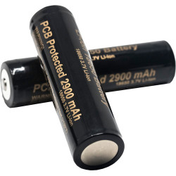 Predator Tac 18650 2900Ah Battery 2 Per Pkg