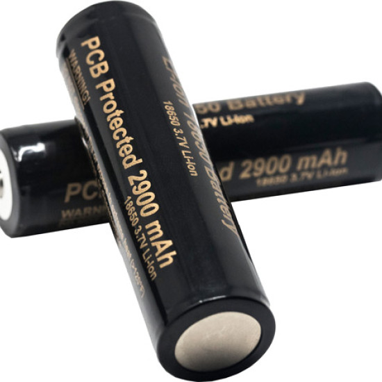 Predator Tac 18650 2900Ah Battery 2 Per Pkg, 97395, 640265973956