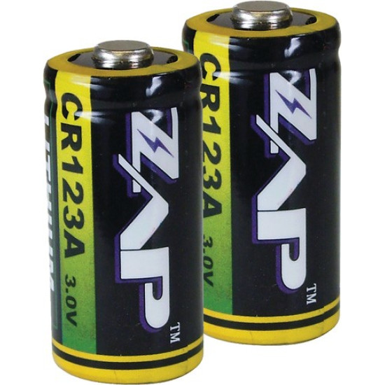 Psp Zap Cr123A Batteries Lithium 2-Pack, CR123A-2, 797053000278