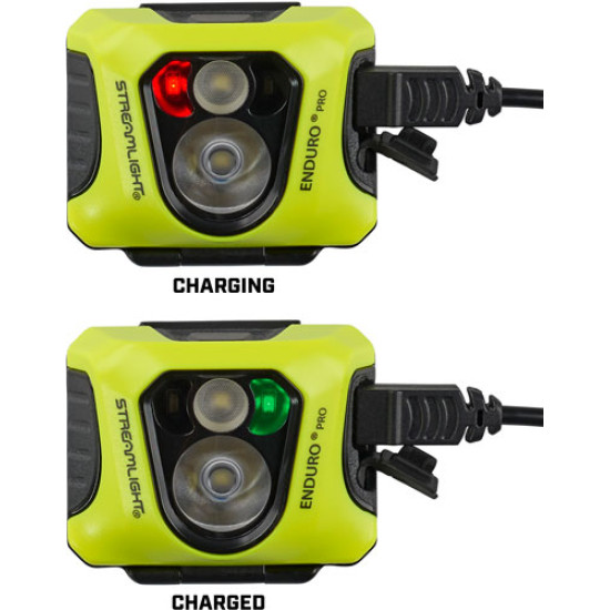 Streamlight Enduro Pro Usb Headlamp Spot To Flood Yellow, 61435, 080926614352