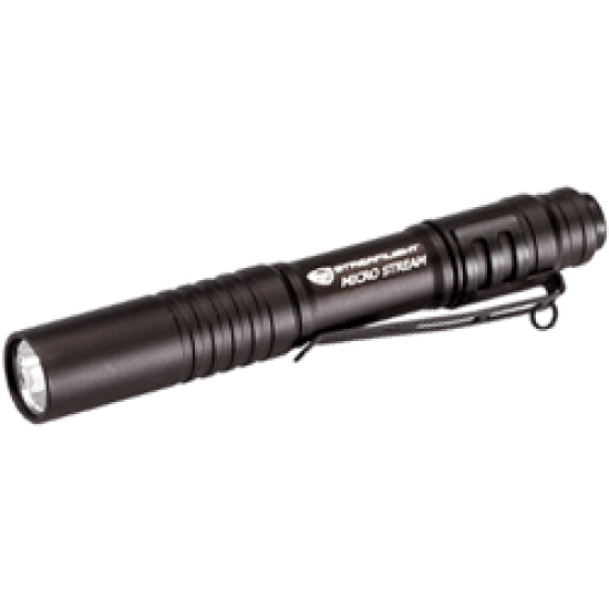 Streamlight Microstream Light White Led Black W/Pocket Clip, 66318, 080926663183