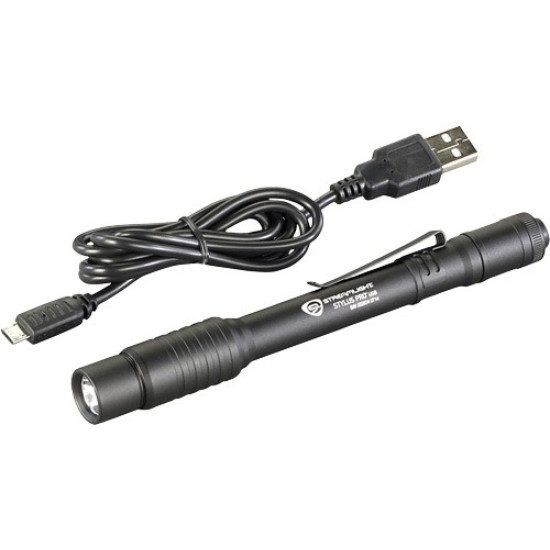 Streamlight Stylus Pro Usb Light White Led W/Pocket Clip, 66134, 080926661349