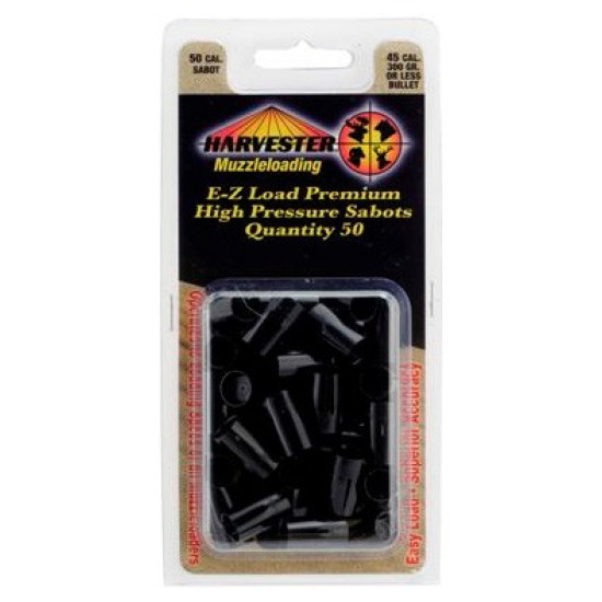 Harvester Sabot Only 50Cal For 45Cal Bullets 50-Pack Short, H5045SB, 743491050450