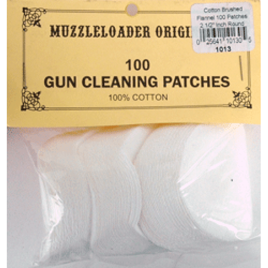 M-Loader Original Cotton Patch .45-.58 Cleaning 100Pk, 1013, 025641101305