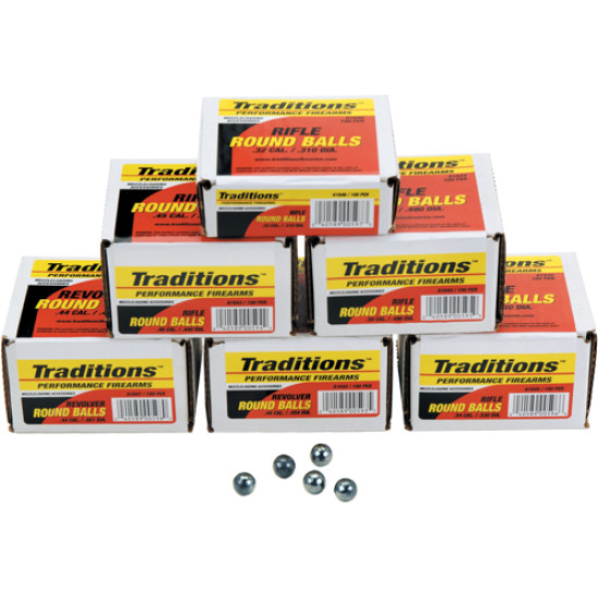 Traditions Bullets Revolver Roundball .36Cal .3756 100Pk, A1641, 040589005928