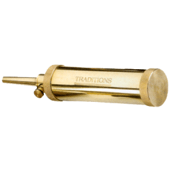 Traditions Deluxe Powder Flask Brass W/30 Grain Spout